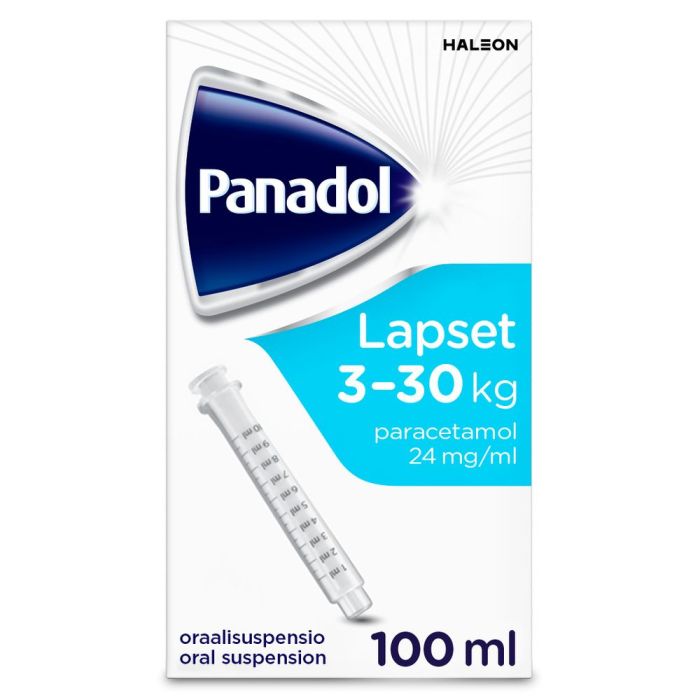 Panadol lapset 3-30 kg - Rotuaarin verkkoapteekki