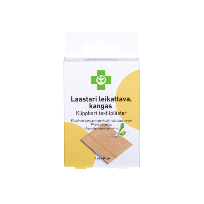 APTEEKKI Laastari leikattava, kangas 8 cm x 1 m 1 kpl