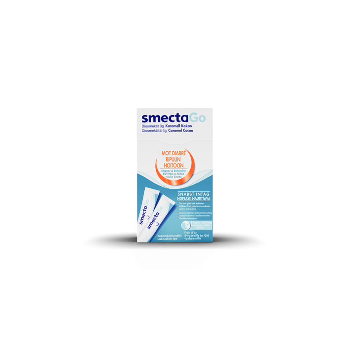 SmectaGO juotavaksi valmis suspensio 8 annospussia