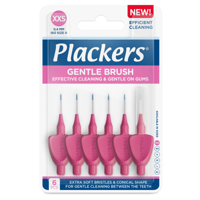 Plackers Gentle Brush XXS 0.4mm hammasväliharja 6 kpl kuva 2
