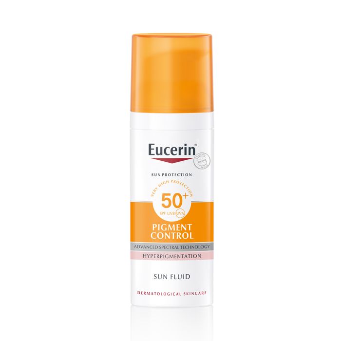 1000019357_Eucerin_Pigment_Control_Sun_Fluid_SPF50_aurinkovoide_pigmenttimuutoksiin_50_ml_pakkauskuva_Pakkauskuva21684_jpg