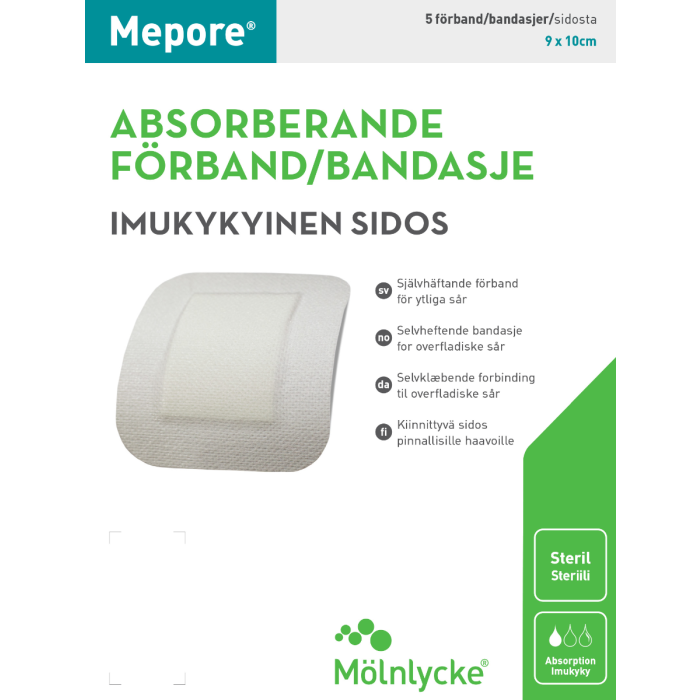 Mepore imukykyinen sidos 9x10 cm - Rotuaarin apteekki                            