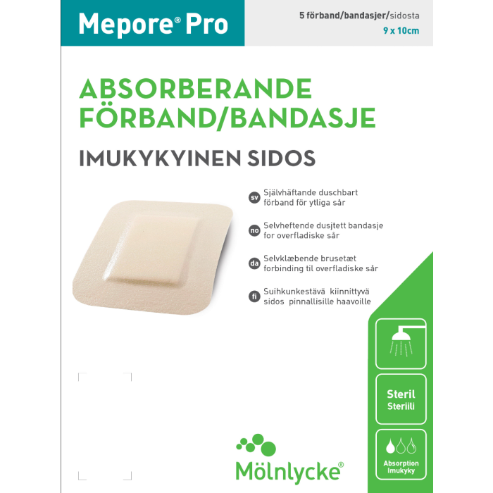    Mepore Pro imukykyinen suihkunkestävä sidos 9x10cm - Rotuaarin apteekki                         