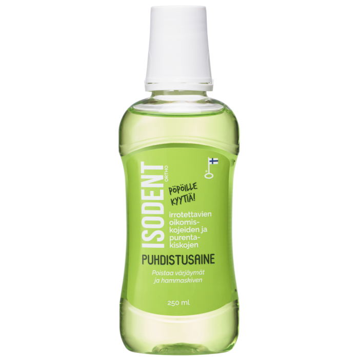Isodent ortho puhdistusaine 250ml -  Rotuaarin verkkoapteekki                      