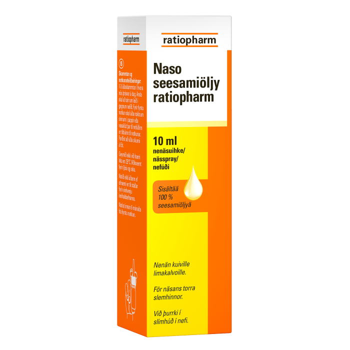 NASO SEESAMIÖLJY RATIOPHARM NENÄSUMUTE X10 ML