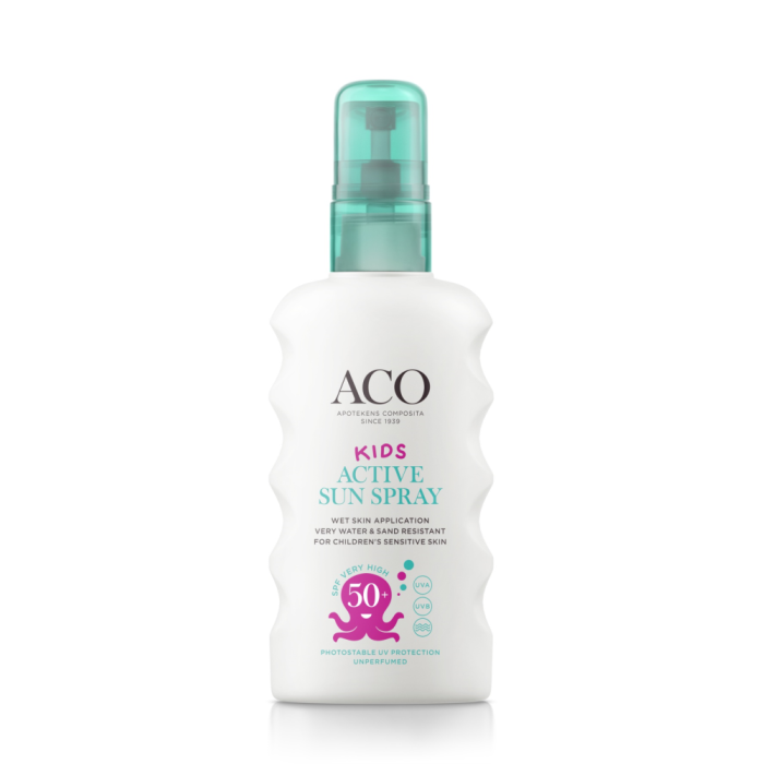 ACO Sun Kids Active sun spray spf 50+ 175 ml - Rotuaarin apteekki                            