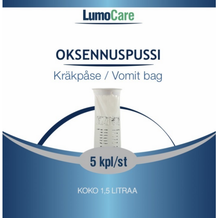 Lumocare oksennuspussi 5 kpl - Rotuaarin apteekki                            