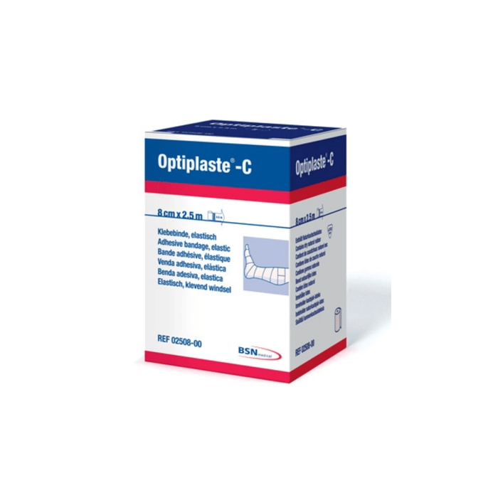 OPTIPLASTE-C 2508 LIIMASIDE 8CM X 2,5M ELASTINEN IHONVÄRI 5 RLL