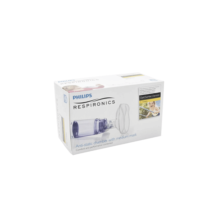 Philips OptiChamber Diamond maskilla M -koko 1 kpl
