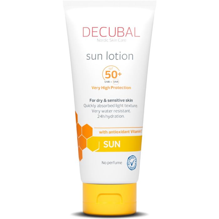 Decubal Sun SPF50+ 180 ml kuivalle ja herkkälle iholle - Rotuaarin verkkoapteekki                           