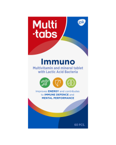 Multi-tabs Immuno Monivit. + Maitohappobakteeri 60 kpl