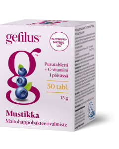 Gefilus Mustikka purutabletti 30 kpl
