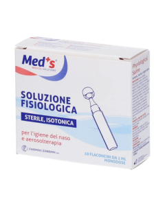 MEDS Fysiologinen suolaliuos NaCL 0,9 % 10 x 2 ml