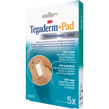3M Tegaderm+Pad Haavakalvo tyynyllä 5 cm x 7 cm (3582P) 5 kpl