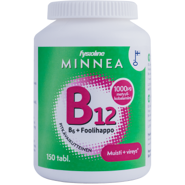Minnea B12+B6+Foolihappo 150 tabl