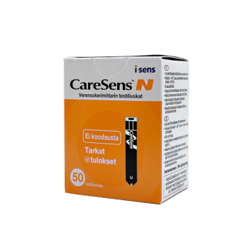 CARESENSE TESTILIUSKA 50 KPL