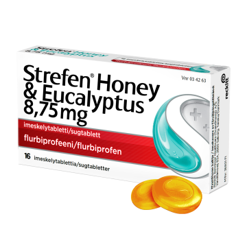 STREFEN HONEY & EUCALYPTUS imeskelytabletti 8,75 mg 16 fol