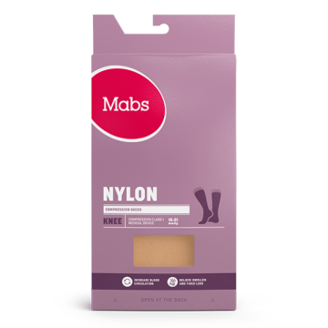 Mabs Nylon tukisukka sand XL 1 pari