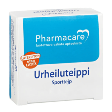 Pharmacare Urheiluteippi 3,8cmx5m 1 rll