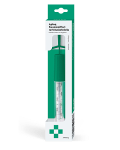 Apteq kuumemittari ravistuskotelolla 1 kpl