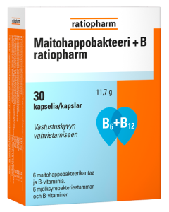 Maitohappobakteeri + B ratiopharm 30 kaps