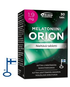 Melatoniini Orion 1,9 mg nieltävä 30 tabl
