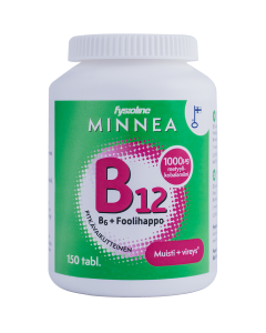 Minnea B12+B6+Foolihappo 150 tabl