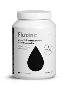 Apteq Fluzinc salmiakki 72 tabl