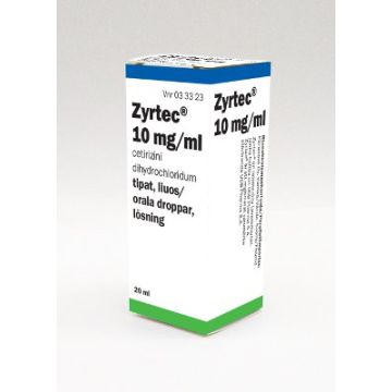 ZYRTEC tipat, liuos 10 mg/ml 20 ml