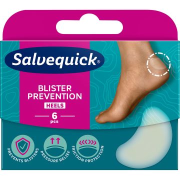 Salvequick Blister Prevention Heels rakkolaastari 6 kpl