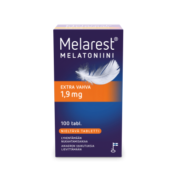 MELAREST MELATONIINI EXTRA VAHVA NIELTÄVÄ 1,9 MG 100 tabl