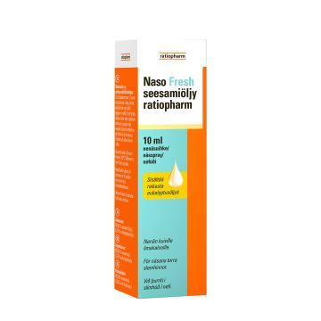 NASO FRESH SEESAMIÖLJY RATIOPHARM NENÄSUIHKE X10 ML
