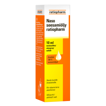 NASO SEESAMIÖLJY RATIOPHARM NENÄSUMUTE X10 ML