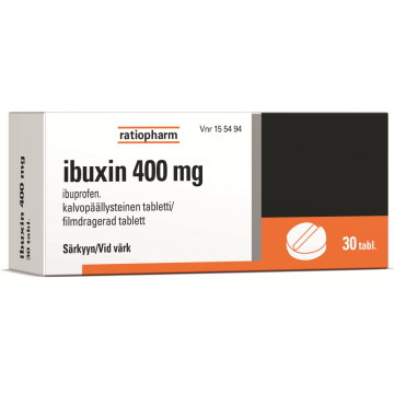 IBUXIN tabletti, kalvopäällysteinen 400 mg 30 fol