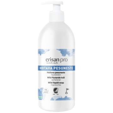 Erisan hoitava pesuneste hajustamaton pumppupullo 500 ml