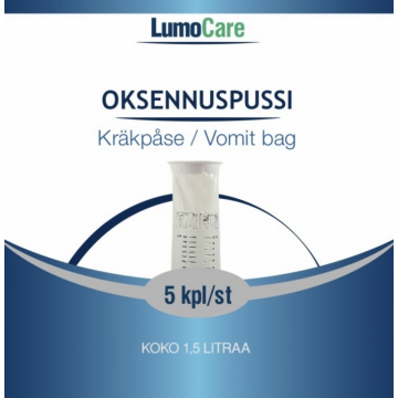 Lumocare oksennuspussi 5 kpl