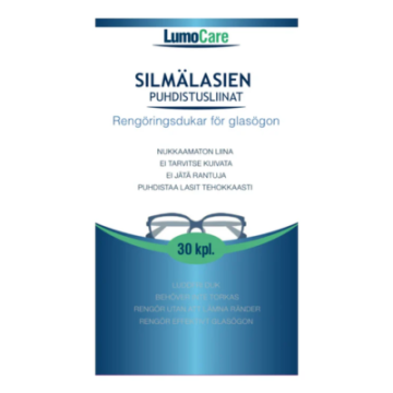 Lumocare Silmälasien puhdistupyyhe 30 kpl