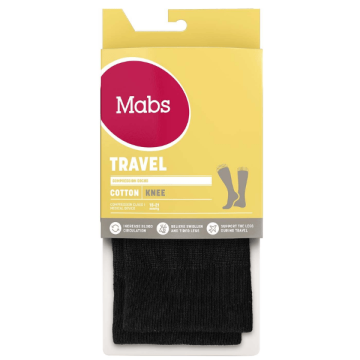 Mabs Travel tukisukka musta S 1 pari