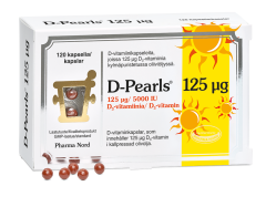 D-Pearls 125 mikrog 120 kaps