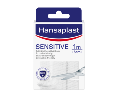 Hansaplast Sensitive length (ME10) 1mX6cm 1 kpl