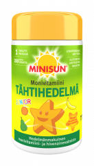 Minisun Tähtihedelmä Monivitamiini   Junior 200 tabl