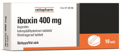 IBUXIN tabletti, kalvopäällysteinen 400 mg 10 fol