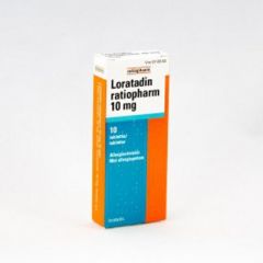 LORATADIN RATIOPHARM 10 mg tabl 10 fol