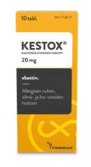 KESTOX 20 mg tabl, kalvopääll 10 fol