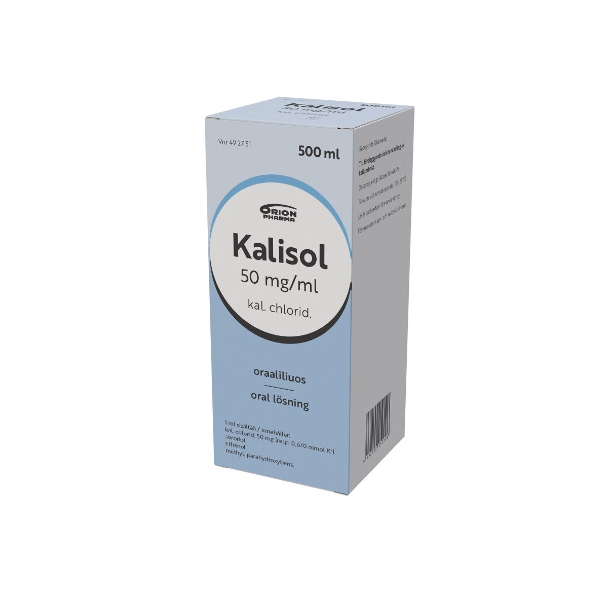 KALISOL oraaliliuos 50 mg/ml 500 ml - Oulun 2. Rotuaarin apteekki