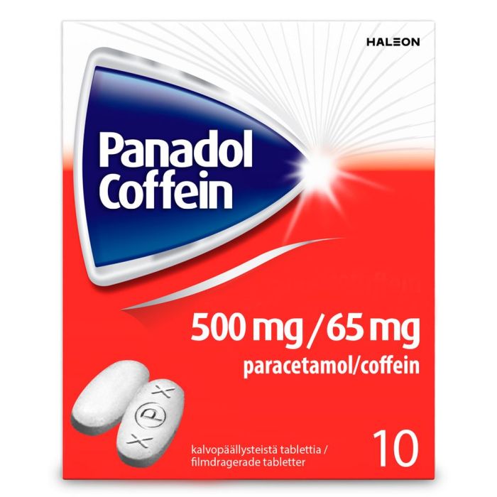 Panadol Coffein 500mg/65mg paracetamol 10 fol
                            
                            