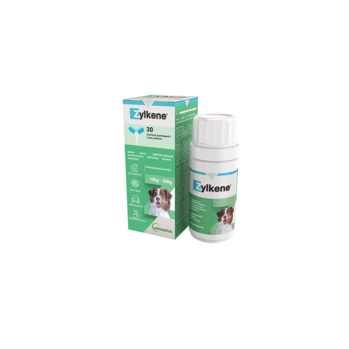 1000016402_Zylkene_Keskikokoisille_koirille_15_30kg_30_kaps_pakkauskuva_Pakkauskuva23627_png