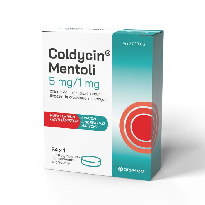 Coldycin_Mentoli_ imeskelytabletti 24 kpl - Rotuaarin apteekki
                            
