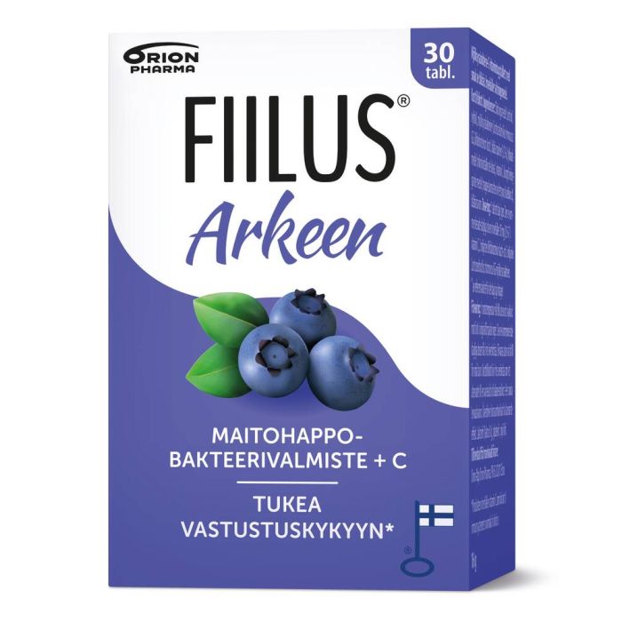   Fiilus Arkeen +C Mustikka 30 tabl. - Rotuaarin verkkoapteekki                          