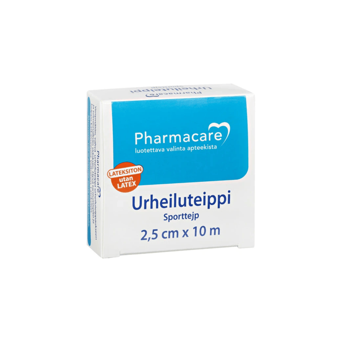   Pharmacare urheiluteippi 2,5cmx10m - Rotuaarin apteekki                          